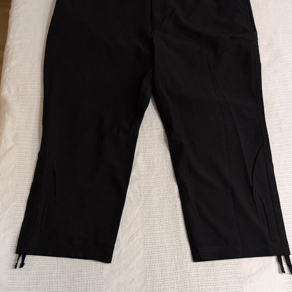 Eddie Bauer 16 Black Ripstop Crop Pants, NEW - Picture 10 of 12